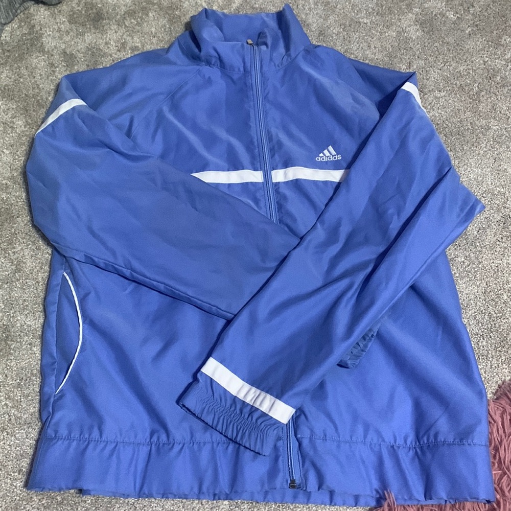 Adidas US L blue-ish zip up